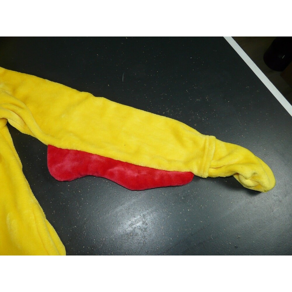 Yellow Red Chicken Unisex Adult Large Animal Cosplay Costume Kigurumi Jumpsuit - Picture 7 of 15